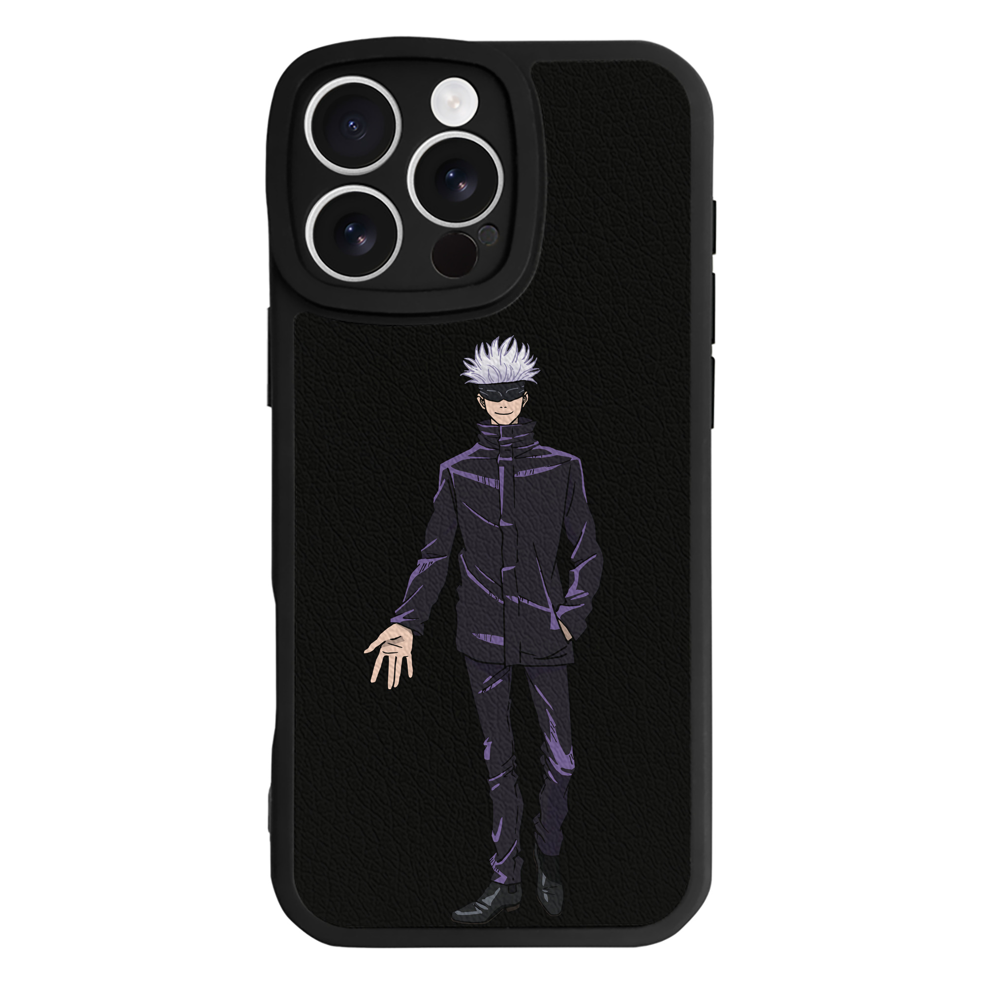 （画像用） 呪術廻戦 Jujutsu Kaisen 【iPhone 16シリーズ対応】シリコンスマホケース（レザー調） 材質：シリコン